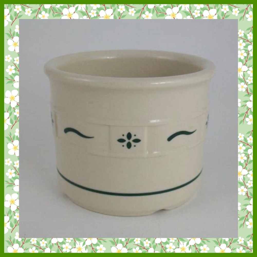 Longaberger Woven Tradition Salt Crock Made in USA